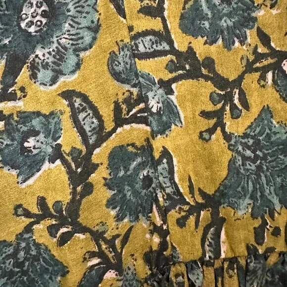 NWT Natural Life Aimee Mini Tunic Dress - Olive Floral Border - Size Large - Picture 3 of 8